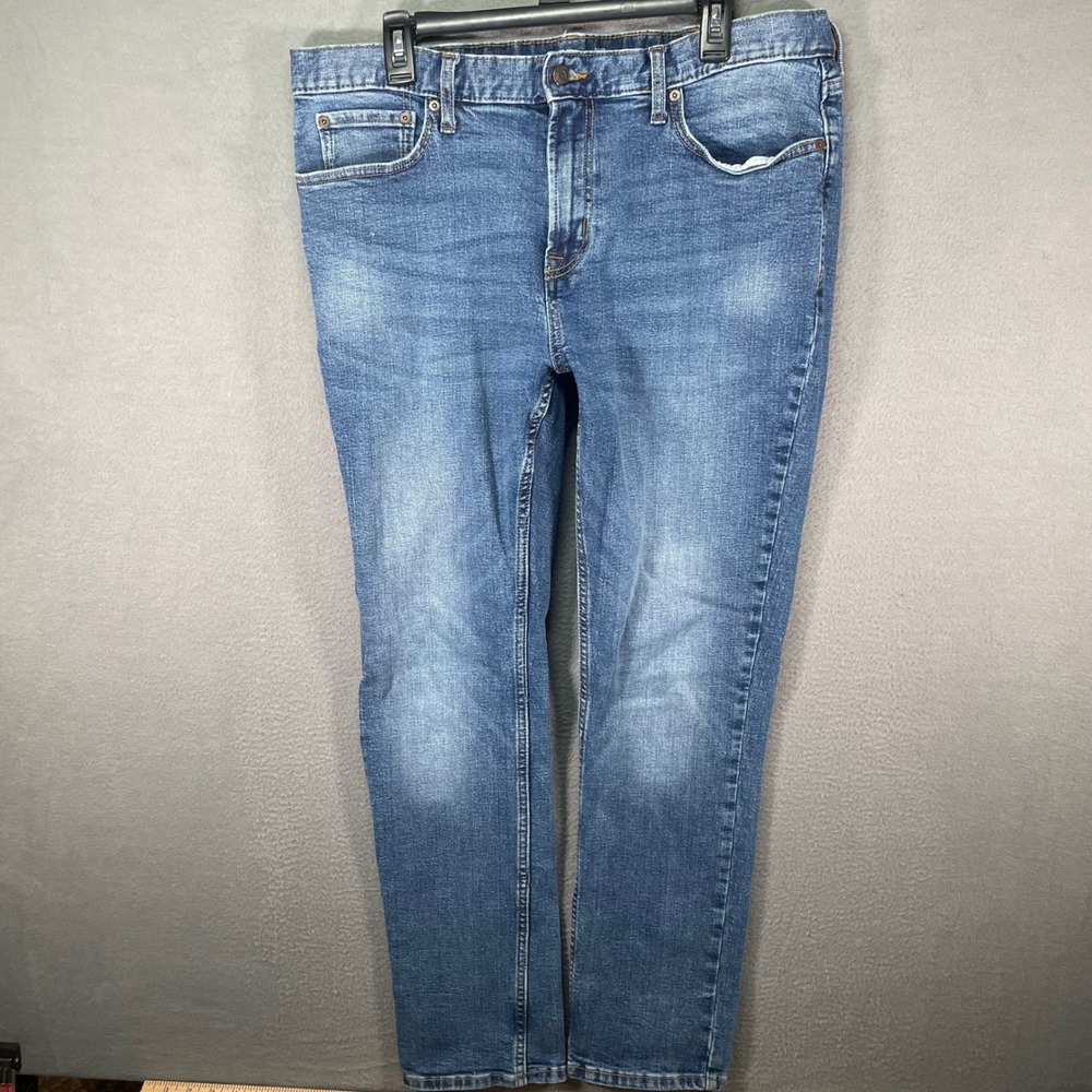 Old Navy Men's 38x32 Skinny Built-In Flex Stretch Jeans Medium‎ Wash Denim